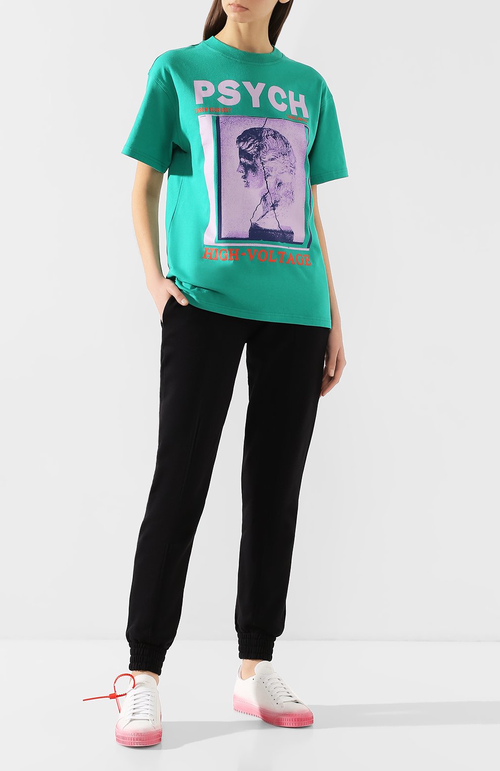 Хлопковая футболка MCQ SWALLOW, арт. 583305/R0T10, фото 2