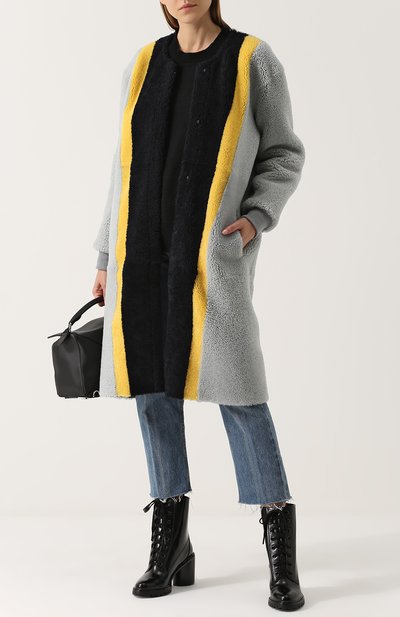 Шуба из овчины с круглым вырезом ANNE VEST, арт. AW17/01/203/46/ESME, фото 2