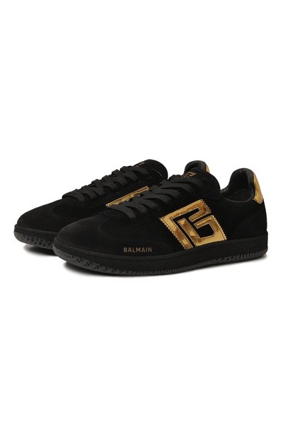 Женские замшевые кеды swan BALMAIN, арт. DN1VI735/LBGS