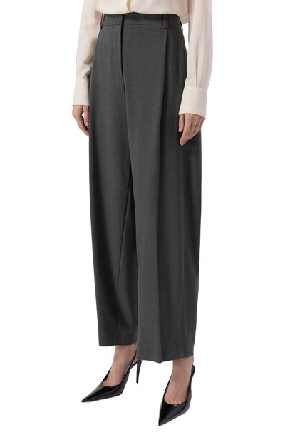 Брюки ELIE SAAB серого цвета по цене 165000 руб., арт. P0224NP26/W0011, фото 3 Брюки ELIE SAAB, арт. P0224NP26/W0011, фото 3