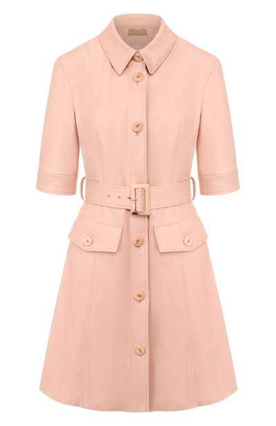 Кожаное платье DROME розового цвета по цене 141000 руб., арт. DPDA356P/D1098P, фото 1 Кожаное платье DROME, арт. DPDA356P/D1098P, фото 1