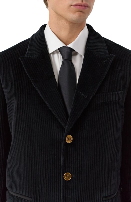 Вельветовый пиджак Dolce & Gabbana G2VG3Z/FUWDU Чёрный  G2VG3Z/FUWDU Фото 5