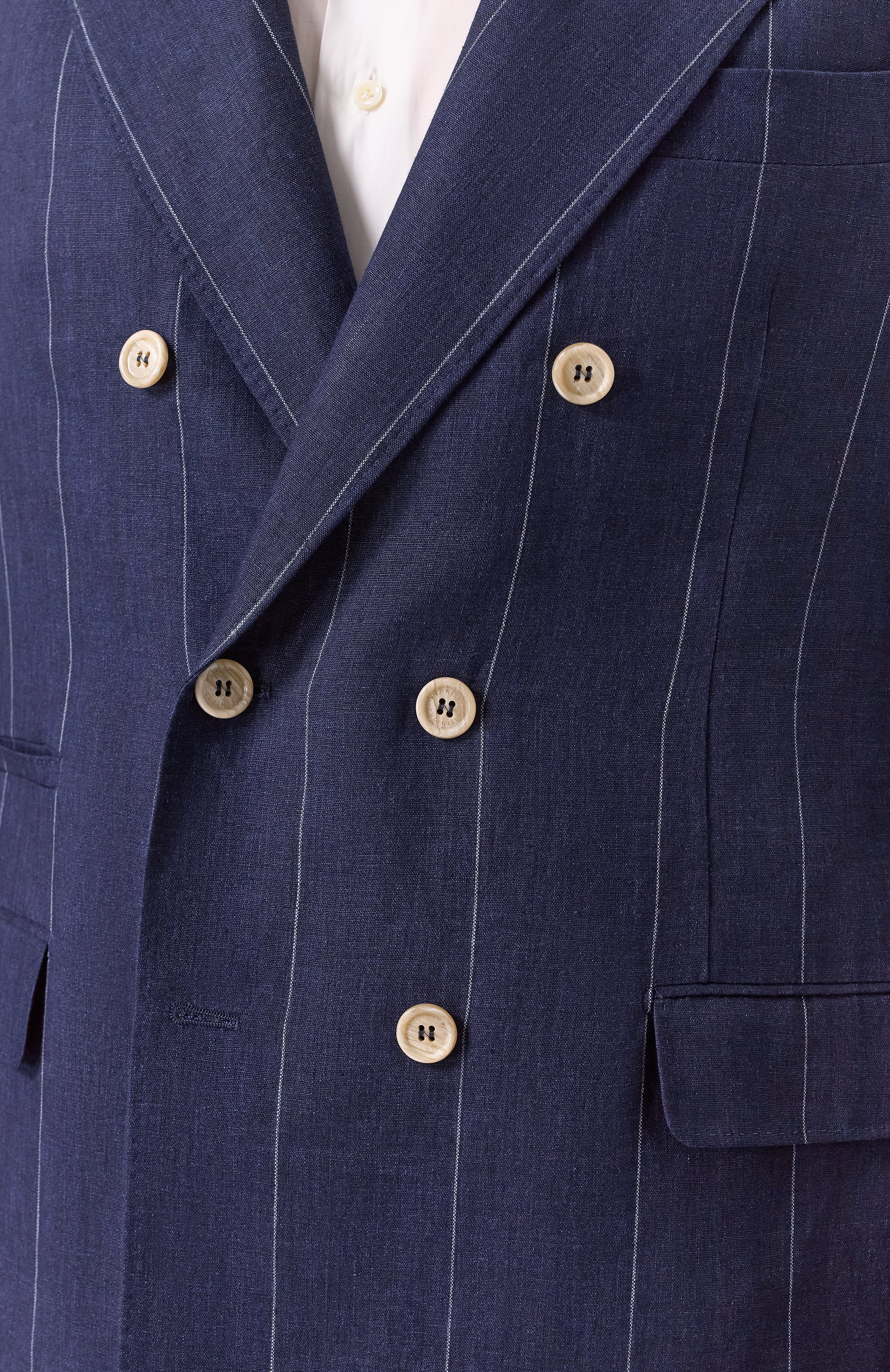 Льняной костюм BRUNELLO CUCINELLI темно-синего цвета по цене 541000 руб., арт. MB400LDPM, фото 8 Льняной костюм BRUNELLO CUCINELLI, арт. MB400LDPM, фото 8