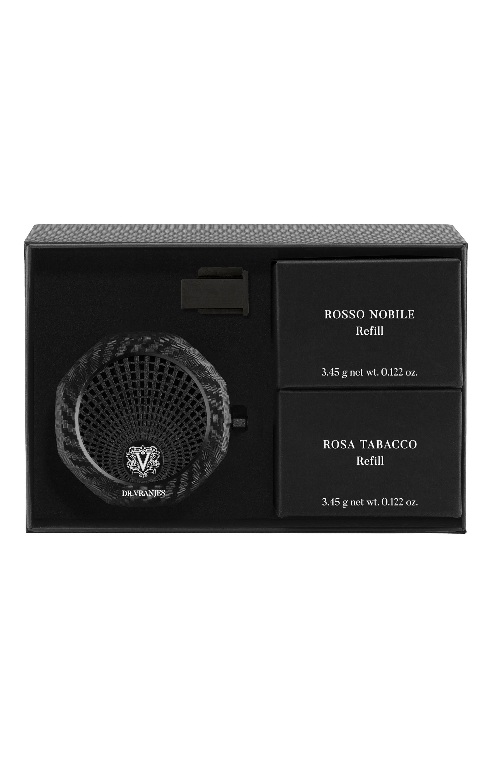 Набор ароматизаторов для авто (диспенсер + 2 рефила rosso nobile, rosa tabacco) DR. VRANJES FIRENZE, арт. DR398346, фото 1
