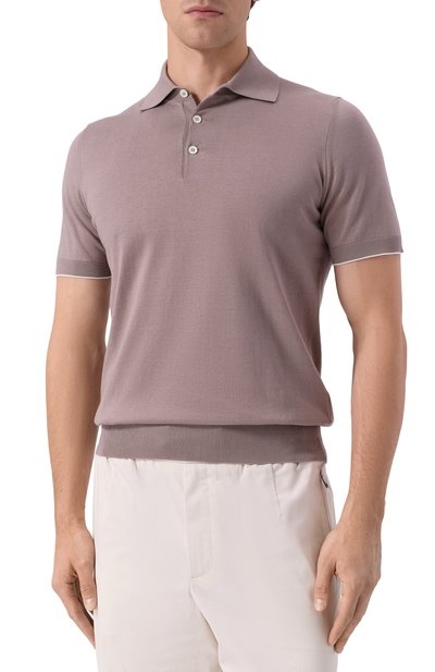 Хлопковое поло BRUNELLO CUCINELLI, арт. M29800125, фото 3