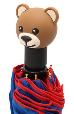 Женский складной зонт MOSCHINO синего цвета, арт. 8031-0PENCL0SE | Фото 6 (Материал: Металл, Синтетический материал, Текстиль; Региональные ограничения белый список (Axapta Mercury): RU; Нос: Не проставлено)