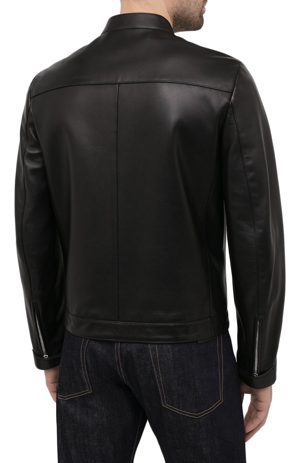 Кожаная куртка PRADA, арт. UPW226-1F21-F0002, фото 4