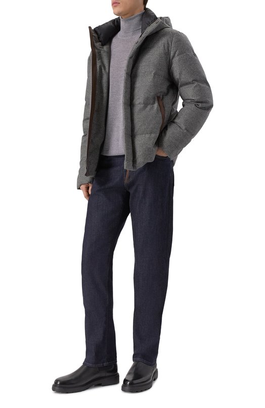 Пуховая куртка из шерсти и кашемира Duno WINS0R/C0RTINA Серый  WINS0R/C0RTINA Фото 2