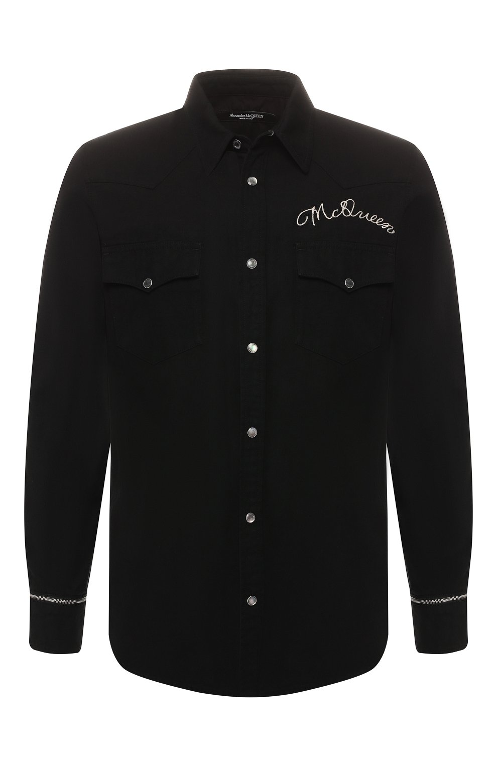 Хлопковая рубашка ALEXANDER MCQUEEN, арт. 558615/QMY40, фото 1