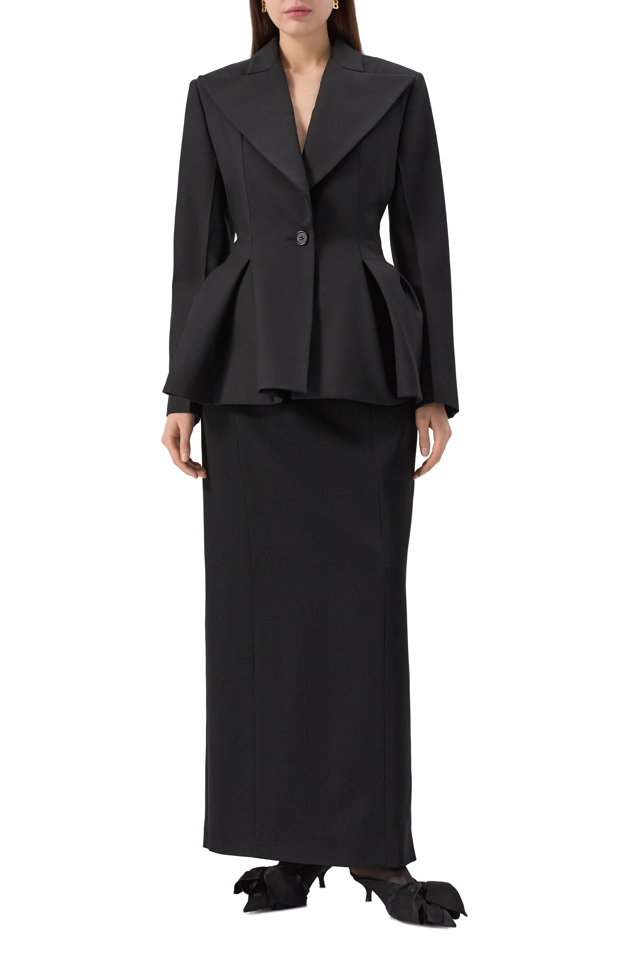 Шерстяная юбка BALENCIAGA, арт. 814081/TPT24, фото 2