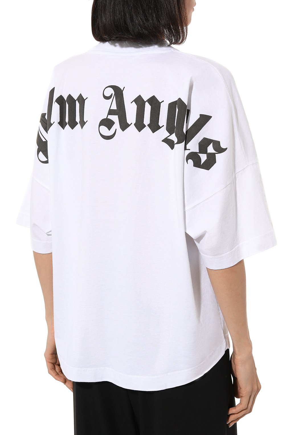 Хлопковая футболка PALM ANGELS, арт. PWAA023C99JER0020110, фото 4