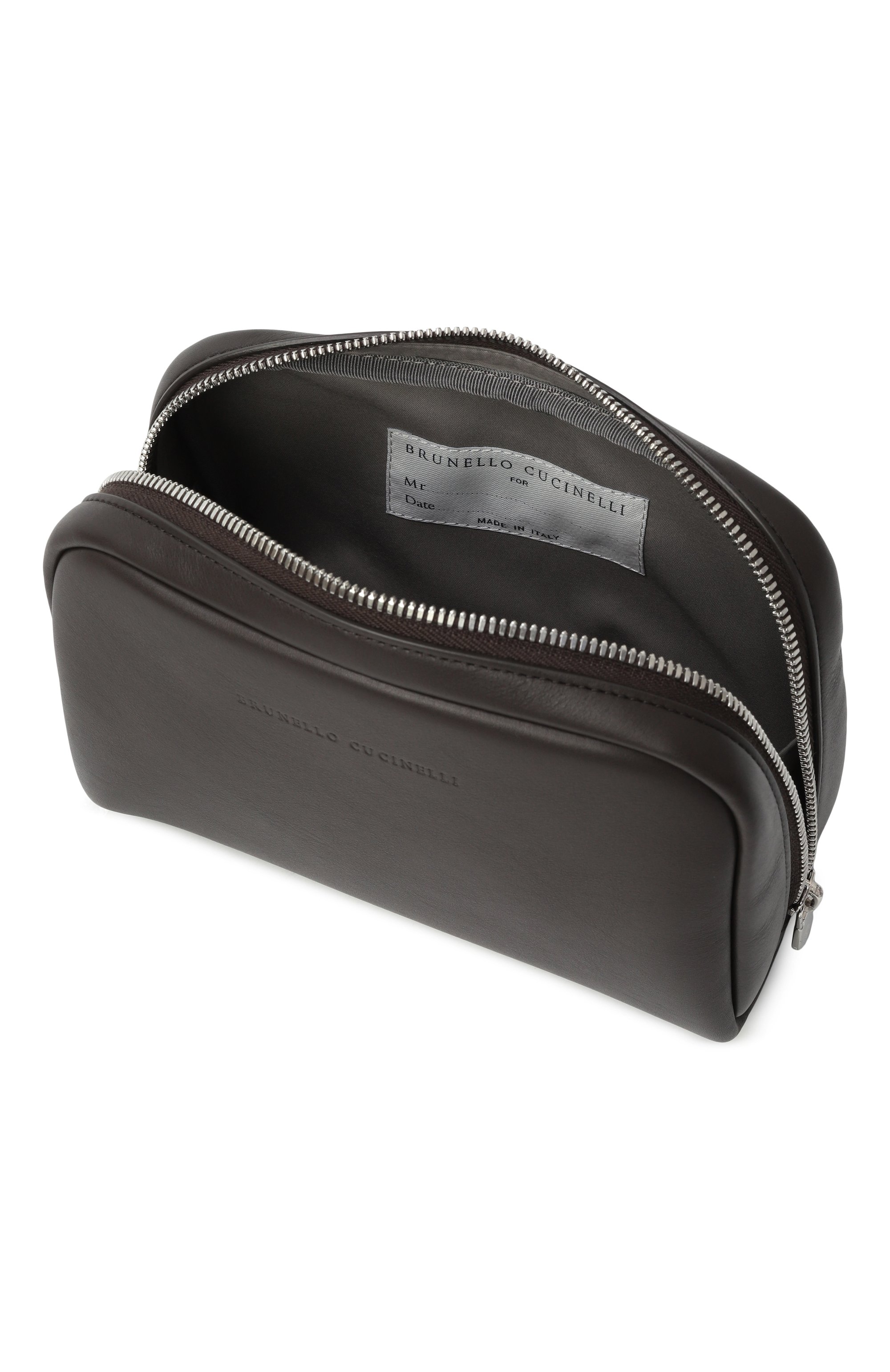 Несессер BRUNELLO CUCINELLI темно-коричневого цвета по цене 118500 руб., арт. MWZNBU430, фото 3 Несессер BRUNELLO CUCINELLI, арт. MWZNBU430, фото 3