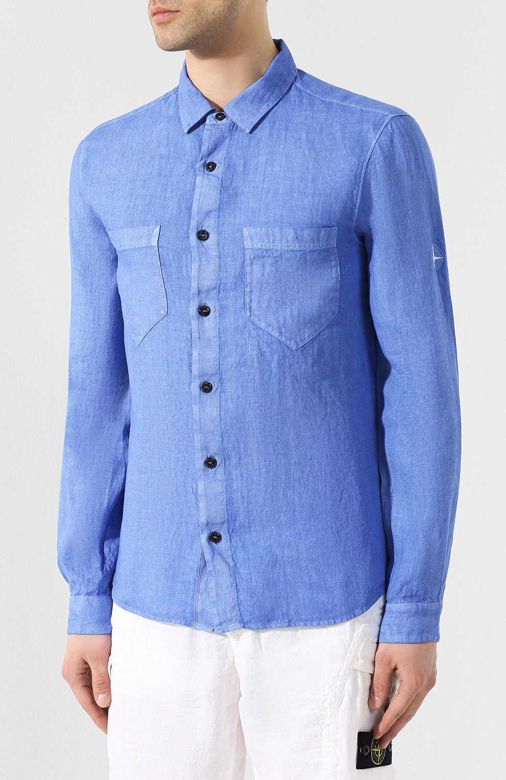 Льняная рубашка  STONE ISLAND, арт. 701511201, фото 3