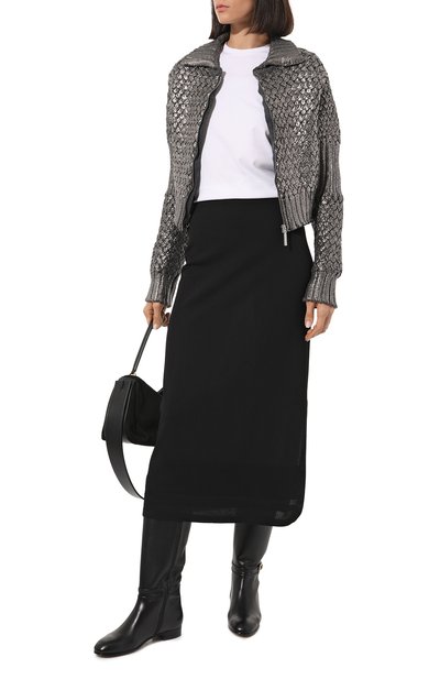 Шерстяной кардиган ALBERTA FERRETTI серого цвета по цене 79950 руб., арт. 222M/A0916/5101, фото 2 Шерстяной кардиган ALBERTA FERRETTI, арт. 222M/A0916/5101, фото 2