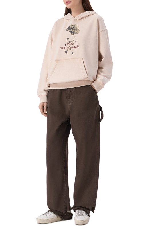 Хлопковое худи Red September 825.01.HDY23.11 Бежевый  825.01.HDY23.11 Фото 2