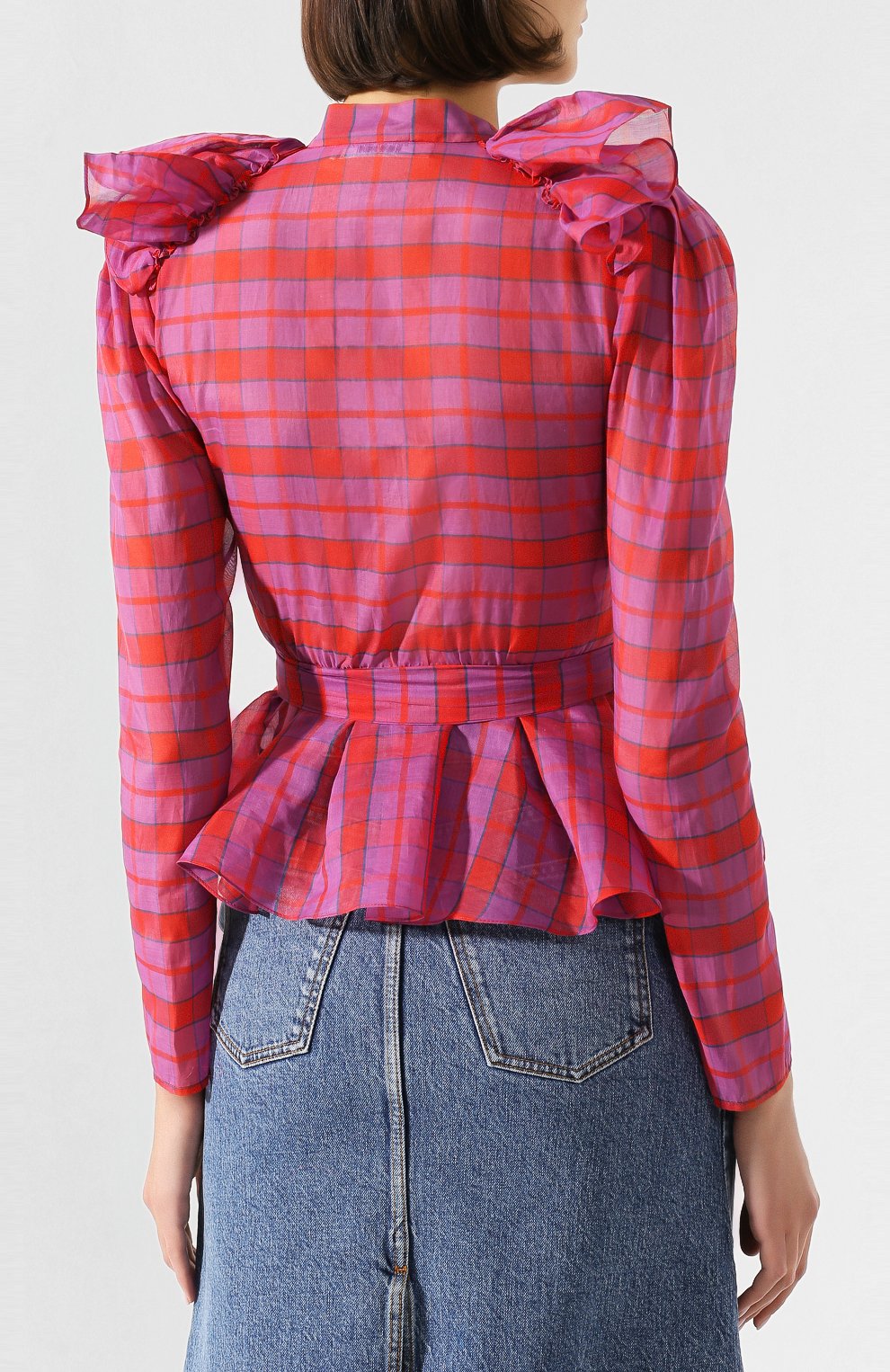 Блузка из смеси хлопка и шелка PHILOSOPHY DI LORENZO SERAFINI, арт. A0213/737, фото 4