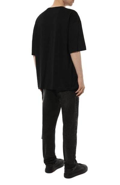 Хлопковая футболка ANN DEMEULEMEESTER, арт. 2402-M-JTS06-37-FA206-099, фото 4