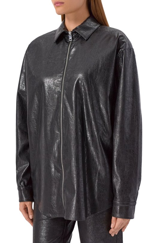 Рубашка из вискозы MSGM 3941MDH23X/257616 Чёрный  3941MDH23X/257616 Фото 3
