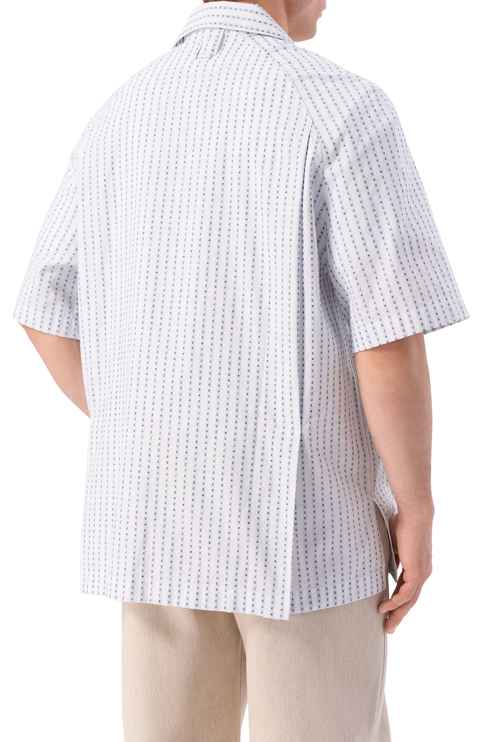 Хлопковая рубашка JACQUEMUS, арт. 26ESHM00573/AW00778, фото 4