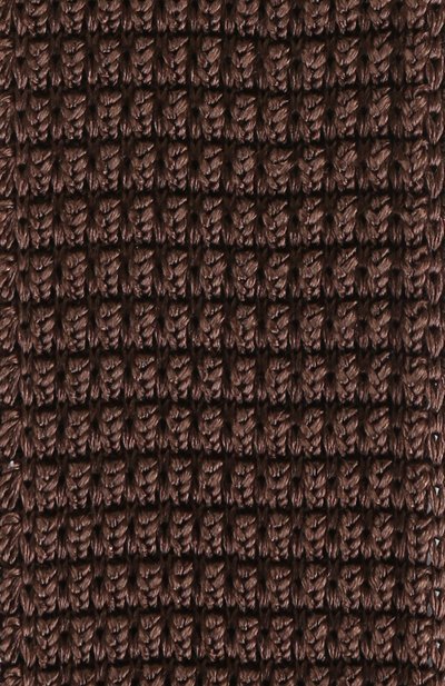 Шелковый вязаный галстук LANVIN коричневого цвета по цене 14350 руб., арт. 1990/TIE, фото 3 Шелковый вязаный галстук LANVIN, арт. 1990/TIE, фото 3