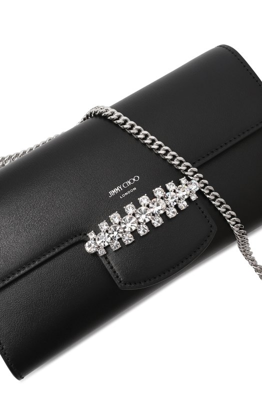 Клатч Bing Jimmy Choo BINGWALLETCHAIN0CY Чёрный  BINGWALLETCHAIN0CY Фото 6