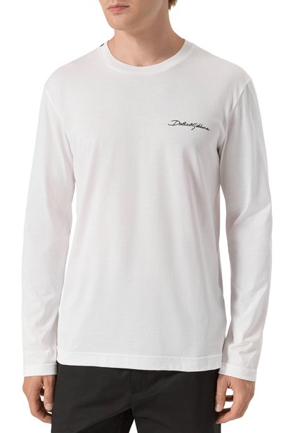 Хлопковый лонгслив DOLCE & GABBANA, арт. G8SD2Z/G7PEA, фото 3