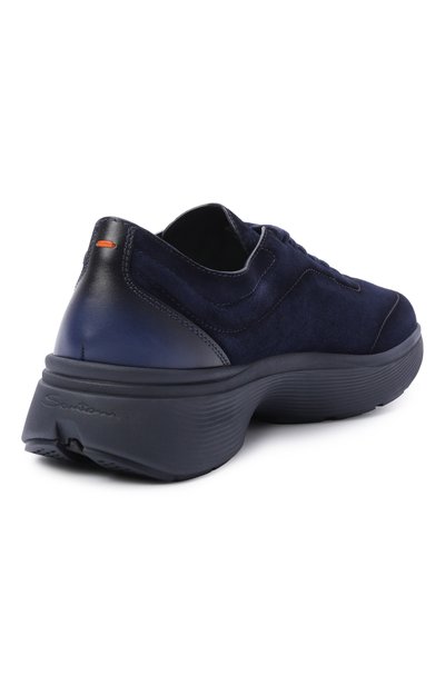 Замшевые кроссовки bounce SANTONI темно-синего цвета по цене 93150 руб., арт. MBBG2207000CKS0G, фото 4 Замшевые кроссовки bounce SANTONI, арт. MBBG2207000CKS0G, фото 4