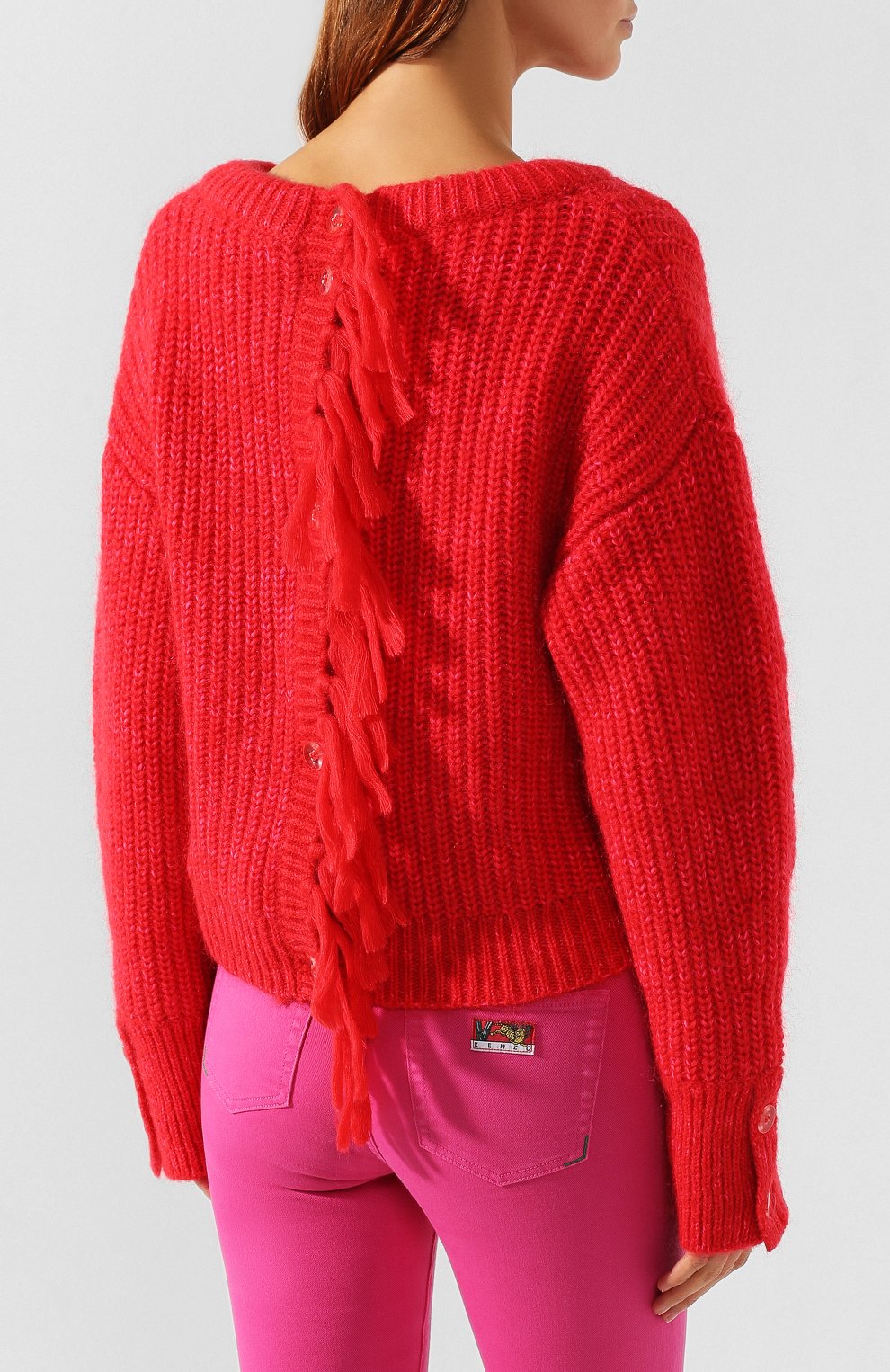 Свитер KENZO красного цвета по цене 49500 руб., арт. F962T0620843, фото 4 Свитер KENZO, арт. F962T0620843, фото 4