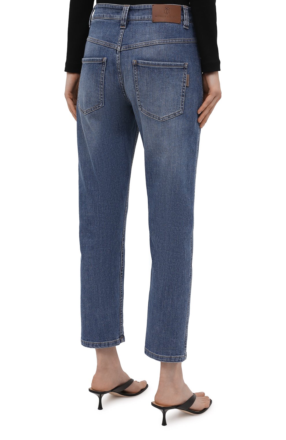 Джинсы BRUNELLO CUCINELLI синего цвета по цене 99450 руб., арт. MH186P5676, фото 4 Джинсы BRUNELLO CUCINELLI, арт. MH186P5676, фото 4
