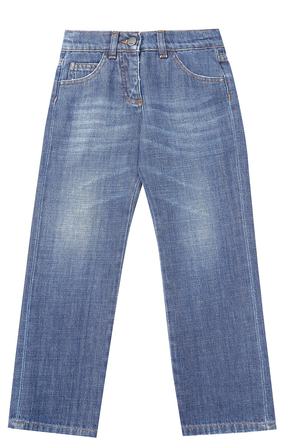 Джинсы прямого кроя с вышивкой FENDI, арт. JFF061/ST1/6A-8A, фото 1