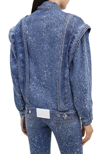 Джинсовая куртка MSGM голубого цвета по цене 54400 руб., арт. 2941MDH46L 207728, фото 4 Джинсовая куртка MSGM, арт. 2941MDH46L 207728, фото 4