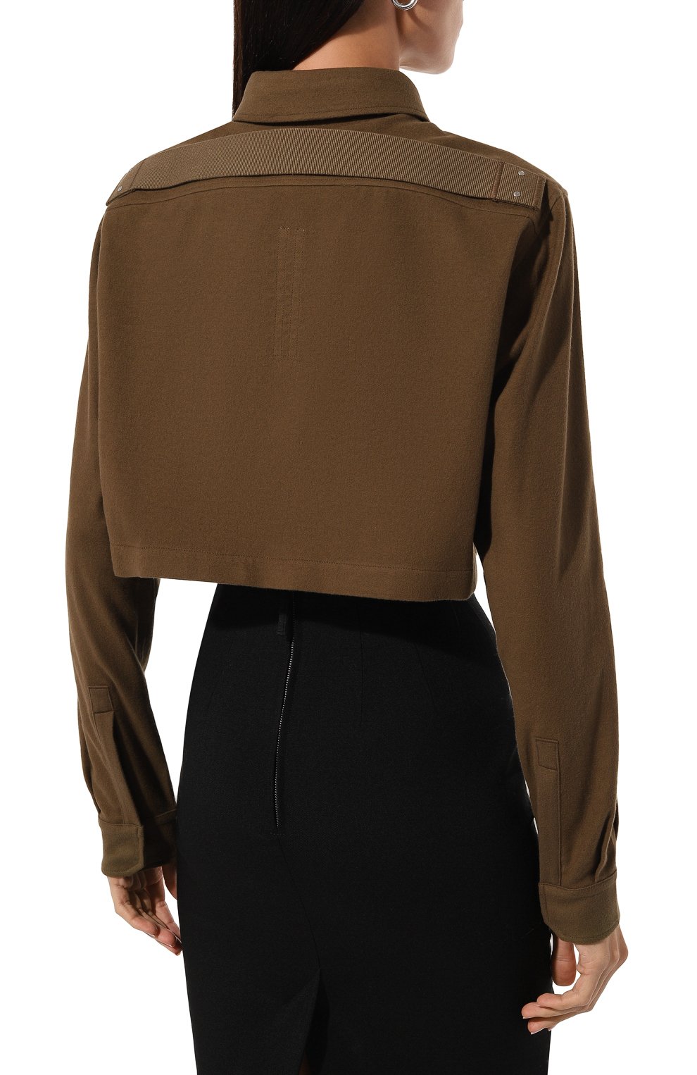 Хлопковая рубашка RICK OWENS, арт. RP02D3245/FL, фото 4