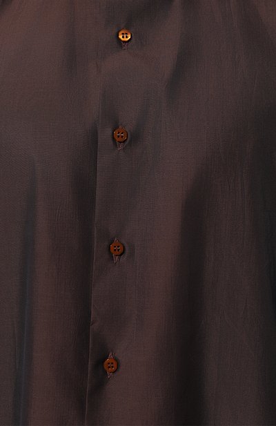 Хлопковая рубашка STEFANO RICCI темно-коричневого цвета по цене 95050 руб., арт. MC000540/R122B, фото 5 Хлопковая рубашка STEFANO RICCI, арт. MC000540/R122B, фото 5