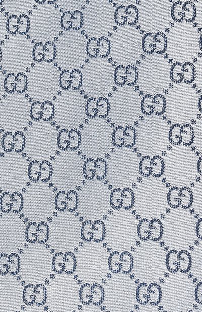 Шелковый галстук GUCCI голубого цвета по цене 28800 руб., арт. 456520 4B002, фото 4 Шелковый галстук GUCCI, арт. 456520 4B002, фото 4