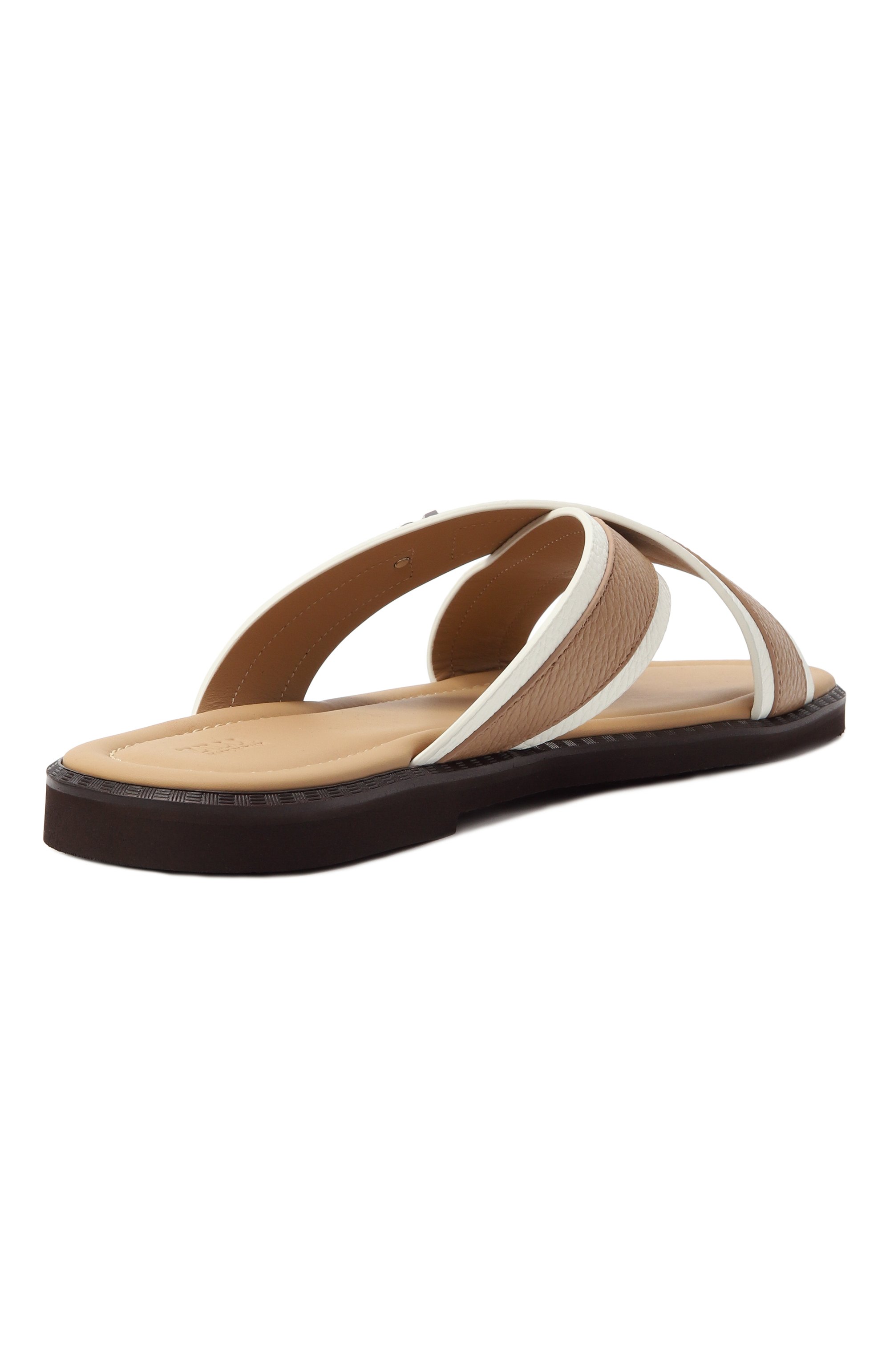 Кожаные шлепанцы ZILLI, арт. H0215AM1990VZSW04, фото 5