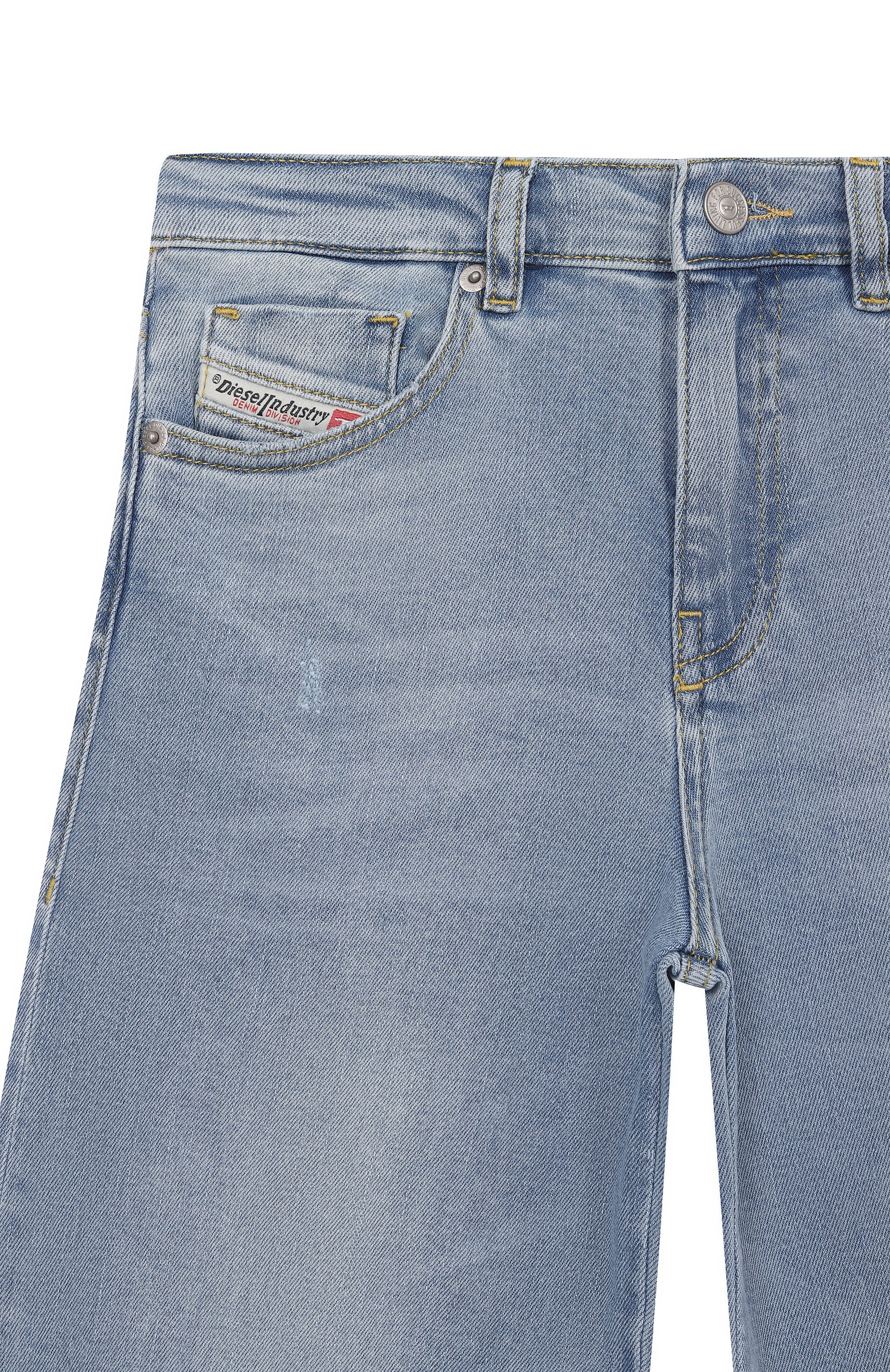 Джинсы DIESEL голубого цвета по цене 14500 руб., арт. J00816/KXBSX, фото 3 Джинсы DIESEL, арт. J00816/KXBSX, фото 3