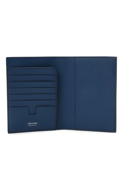Кожаная обложка для паспорта TOM FORD синего цвета по цене 72500 руб., арт. Y0274P-LCL053, фото 3 Кожаная обложка для паспорта TOM FORD, арт. Y0274P-LCL053, фото 3