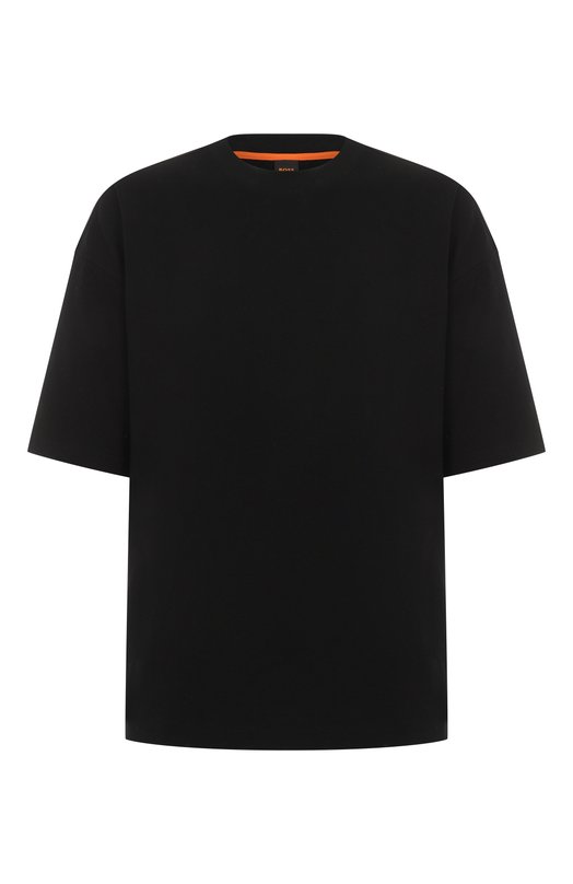 Хлопковая футболка BOSS Orange 50543475 Чёрный 50543475
