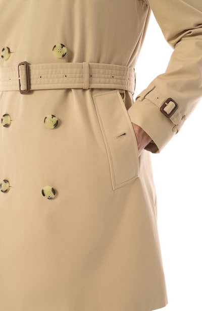 Хлопковый тренч BURBERRY, арт. 8079388, фото 5