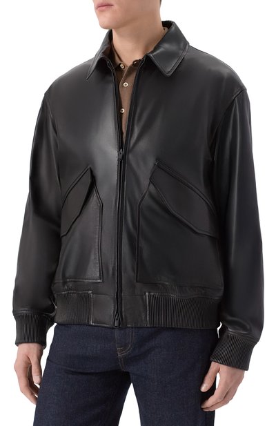 Кожаный бомбер MVST, арт. 54205/48-56, фото 3