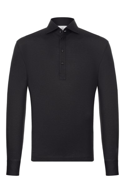 Поло из шелка и хлопка BRUNELLO CUCINELLI, арт. MH8363914, фото 1
