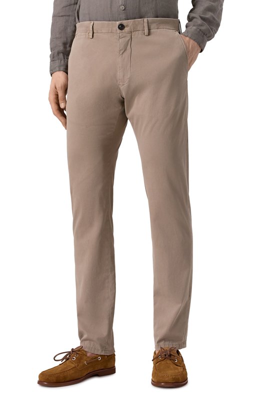 Хлопковые брюки Windsor 13 CIN0-D 6 10019687/30046585 Бежевый  13 CIN0-D 6 10019687/30046585 Фото 3