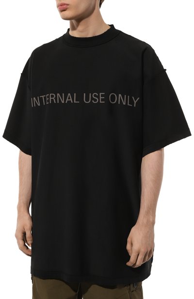 Хлопковая футболка BALENCIAGA, арт. 787358/TQVU2, фото 3