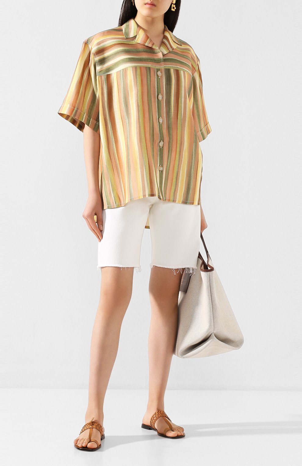 Рубашка из смеси вискозы и шелка JACQUEMUS, арт. 201SH01/0304C, фото 2