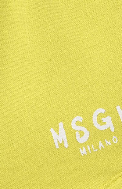 Хлопковые шорты MSGM KIDS, арт. MS028757, фото 3