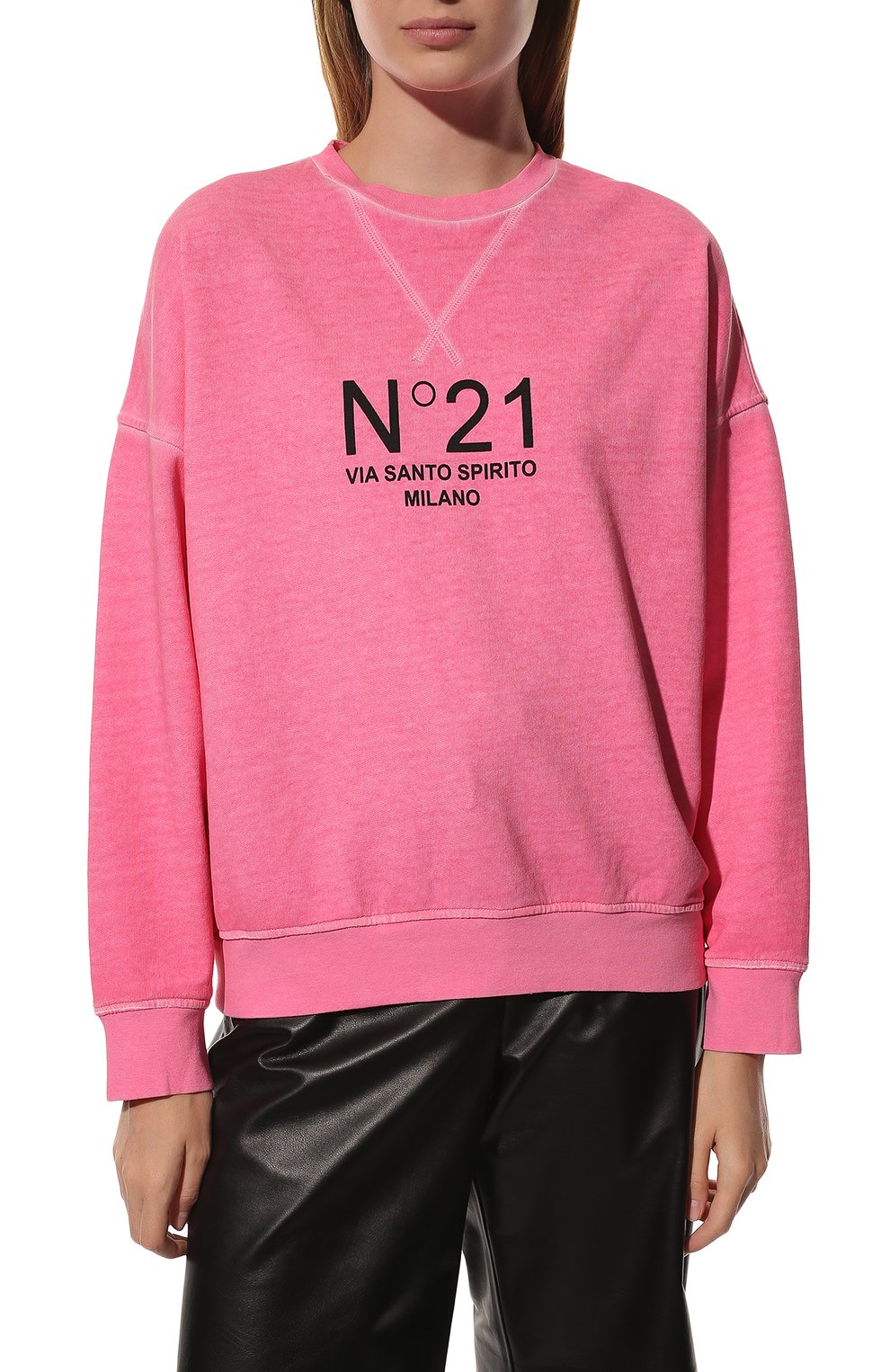 Хлопковый свитшот N21, арт. 22I N2M0/E031/6326, фото 3