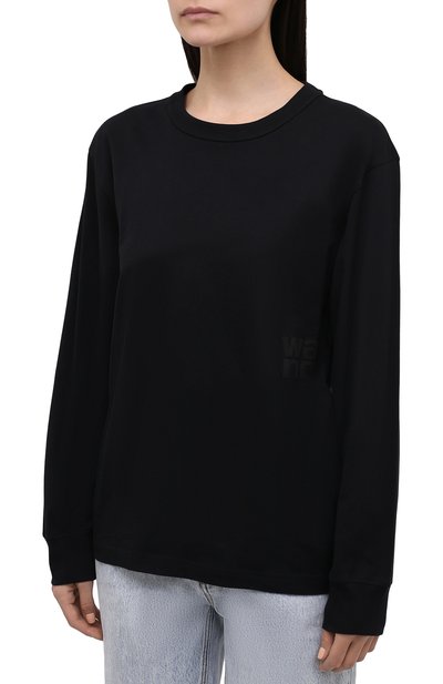 Хлопковый лонгслив ALEXANDERWANG.T, арт. 4CC3211280, фото 3