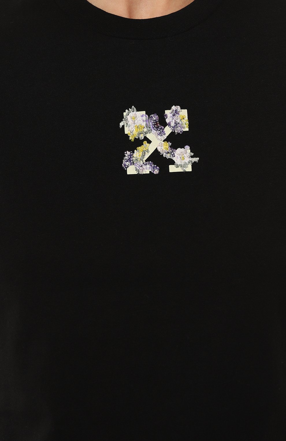 Хлопковая футболка OFF-WHITE, арт. OWAA112F22JER001, фото 5