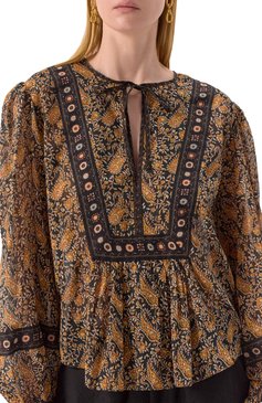 Хлопковая блузка ISABEL MARANT ETOILE, арт. 25PHT0024FB/C1J04E, фото 5