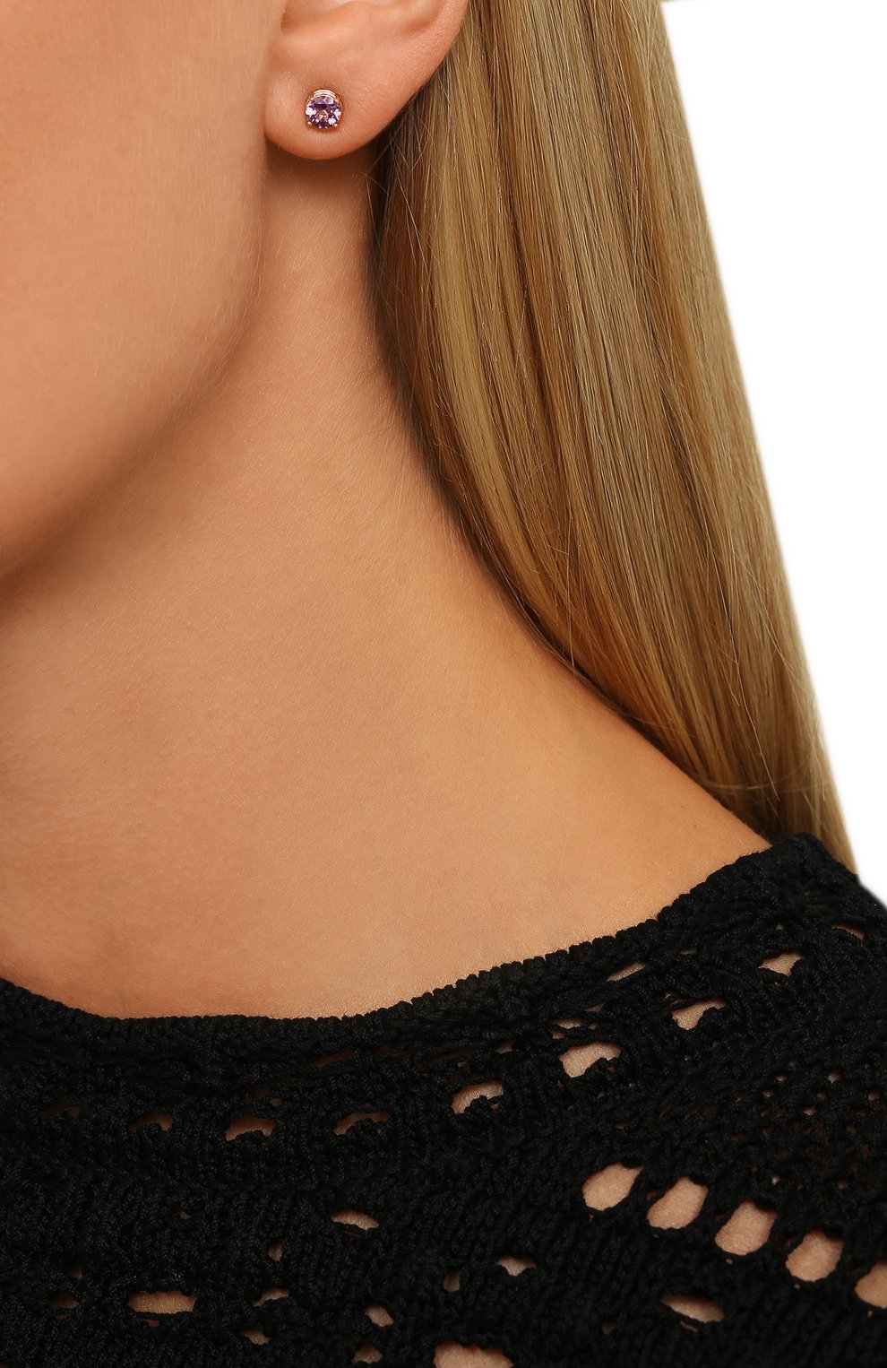 Серьги-пусеты cartoon baby с аметистом MOONKA, арт. cr-bb-er-am, фото 2